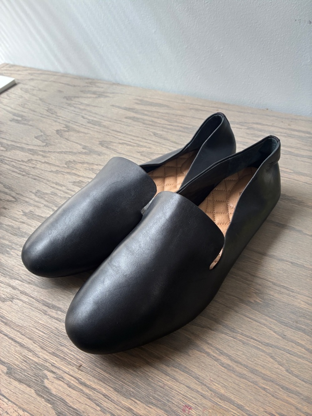 Birdies The Starling Black Leather Loafers Classic Minimalist size 12 - Picture 4 of 9